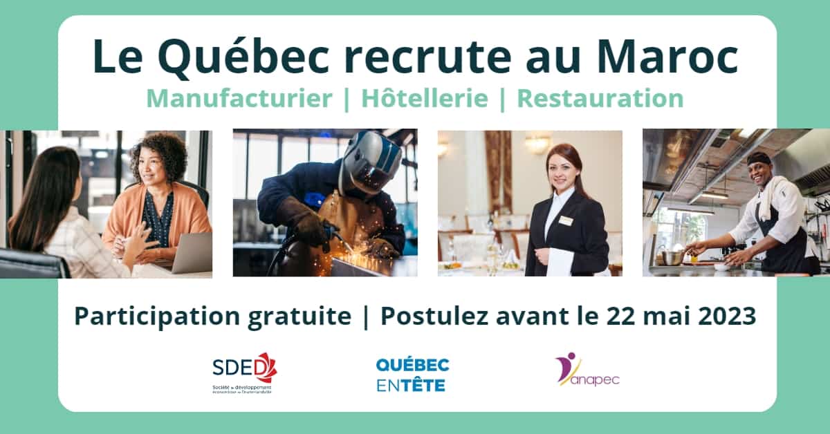 Québec en Tête Maroc 2023 : inscriptions et recrutement à Marrakech