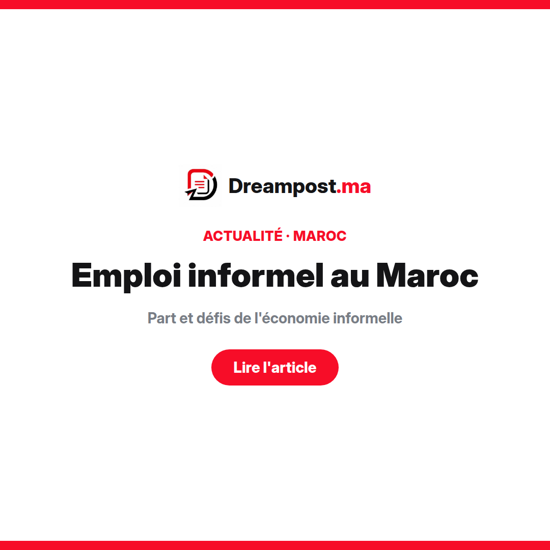 Économie informelle et marché de l'emploi au Maroc