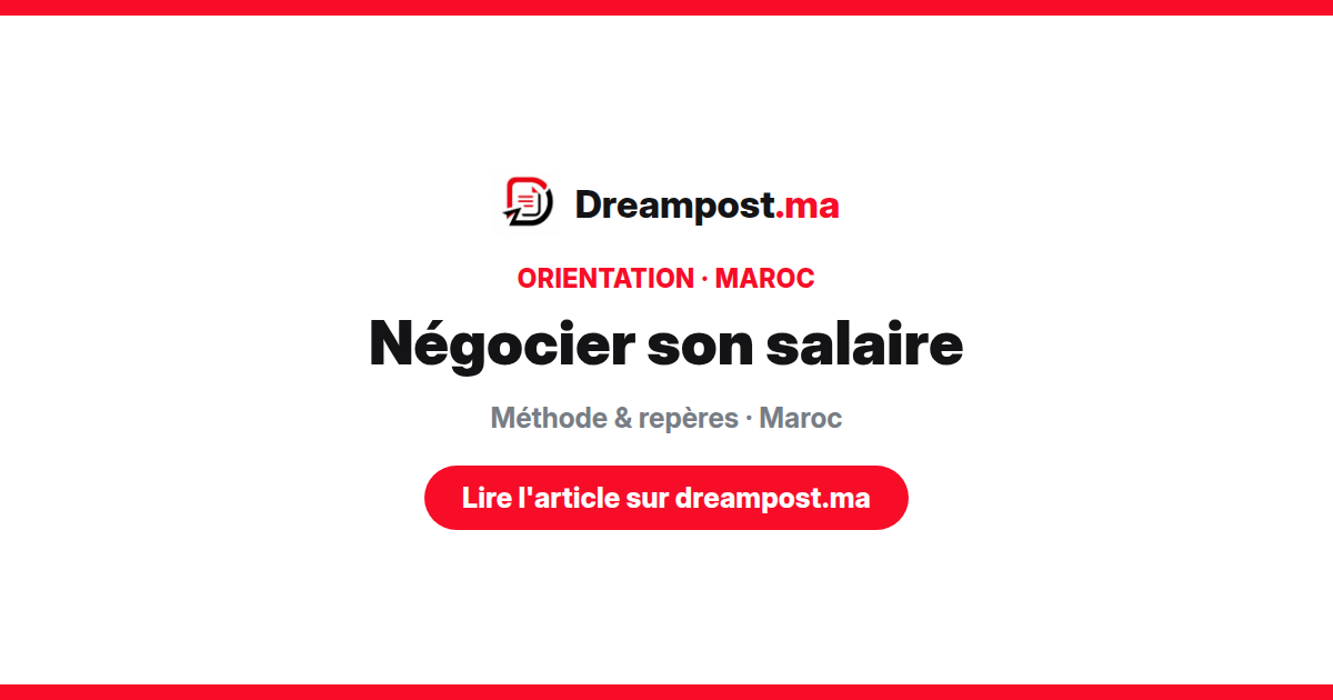 Négocier son salaire au Maroc