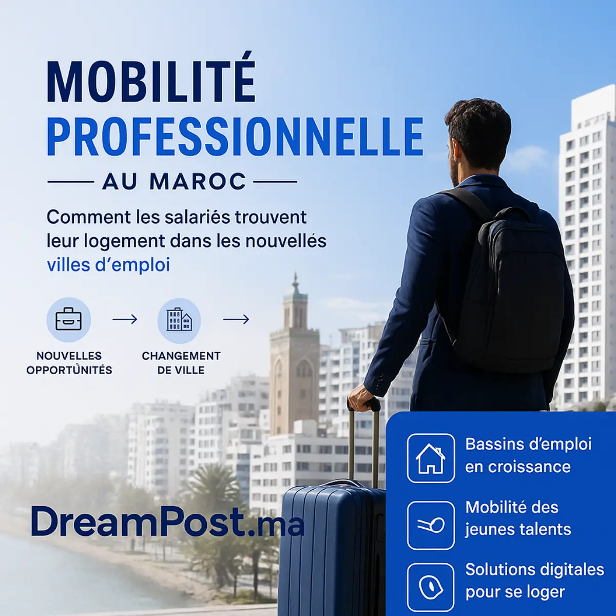 Mobilité professionnelle au Maroc: comment les salariés trouvent leur logement dans les nouvelles villes d’emploi